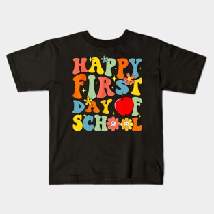 Happy First Day Of School Back To School Teachers Kids T-Shirt